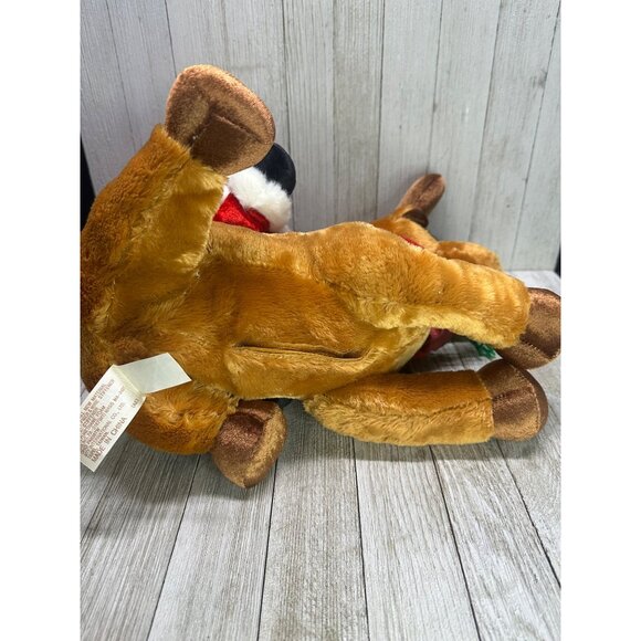 Vtg DanDee Plush Santa Riding Reindeer Christmas Music Livin La Vida Loca Works - Picture 9 of 12